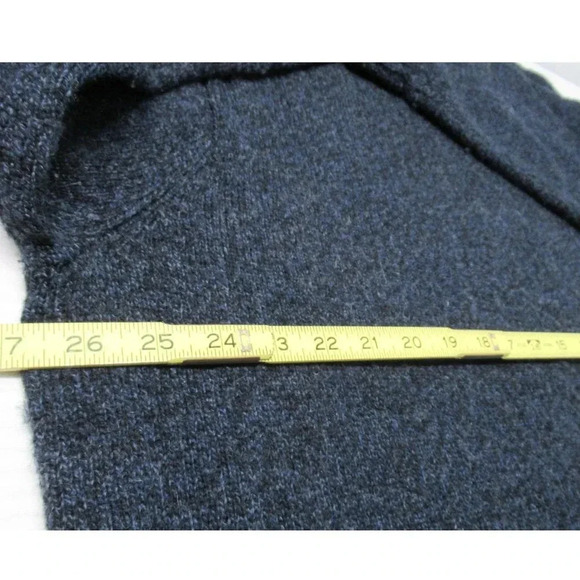 Pendleton Sweater Men's XXL 100% Shetland Wool Black Blue Washable Crew Neck - Picture 3 of 6